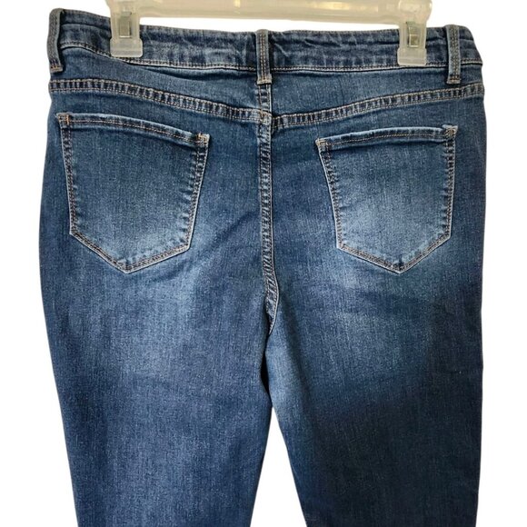 So Jeans Girls' Size 18 PLUS Floral Embroidery Button Fly Mildly Distressed - Picture 6 of 12